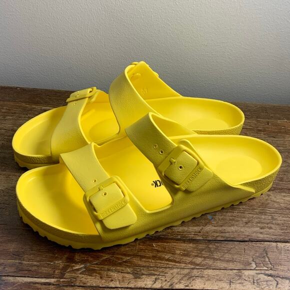 Birkenstock Other - Birkenstock Arizona EVA Vibrant Yellow NWOT size 44 - US 11